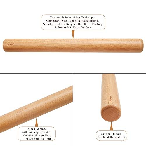 Bamber Wood Rolling Pin, 11 inch by 1-1/5 Inch - CookCave