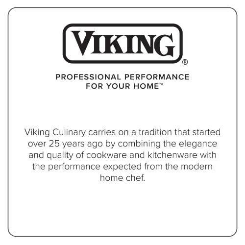 Viking Culinary Contemporary 3-Ply Stainless Steel Saucepan, 2.4 Quart, Includes Glass Lid, Dishwasher, Oven Safe, Works on All Cooktops including Induction - CookCave