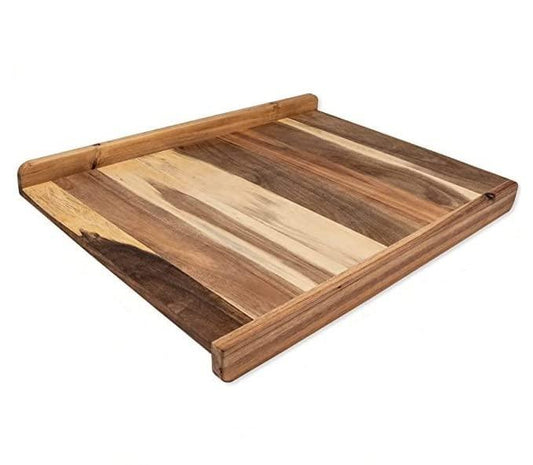 Ultra Cuisine Reversible Large Wood Cutting Board - Large Bread Cutting Board - Charcuterie and Pastry Board with Lip - Kneading Board - Large Thin Cutting Board Sheets - Multipurpose Use - 24x17 - CookCave