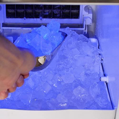 Blaze 50 Lb. 15-Inch Outdoor Rated Ice Maker with Gravity Drain - BLZ-ICEMKR-50GR - CookCave