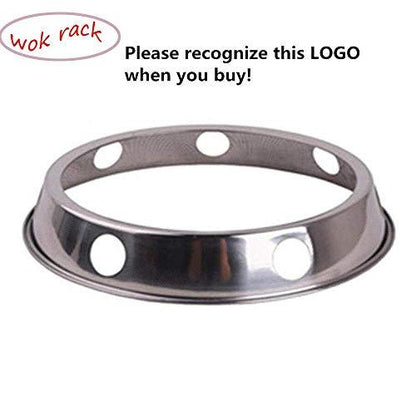 NAZYSAP Wok Ring for Gas Stove,1 Pack Potholders for Kitchens 7.99 and 9.13 Inch Reversible Size Wok Stand Suitable for Most Woks - CookCave