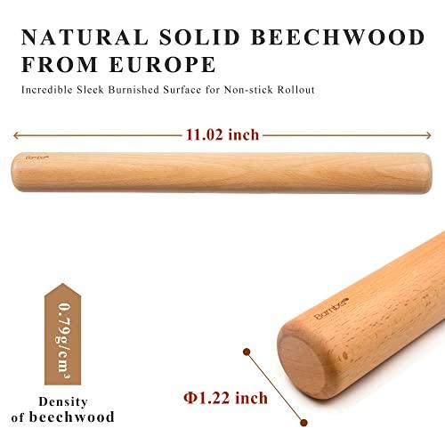 Bamber Wood Rolling Pin, 11 inch by 1-1/5 Inch - CookCave