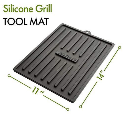 Cuisinart CTM-820 Silicone Tool, Black Grill Mat - CookCave