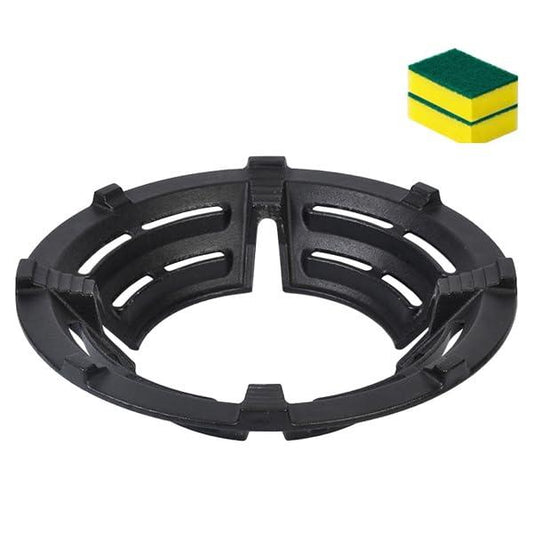 IEUYO Cast Iron Wok Support Ring Burner Ring for Gas Stove Rack Pot Holder Anti-skid Time-saving and Energy-saving for 4 claws racks or grates - CookCave