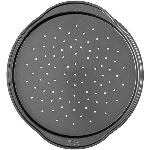 Wilton Perfect Results Non-Stick Crisper, 14-Inch Pizza Pan, 0, Silver - CookCave