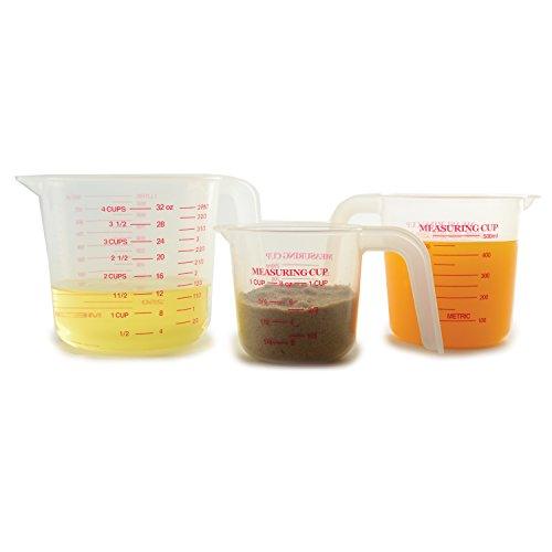Norpro 4-Cup Capacity Plastic Measuring Cup, Multicolor - CookCave