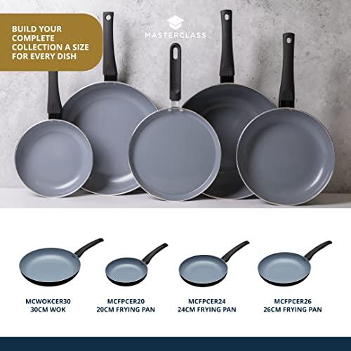 MasterClass Master Class Ceramic Non-Stick Induction Ready 24cm Eco Crêpe Pan, Silver - CookCave