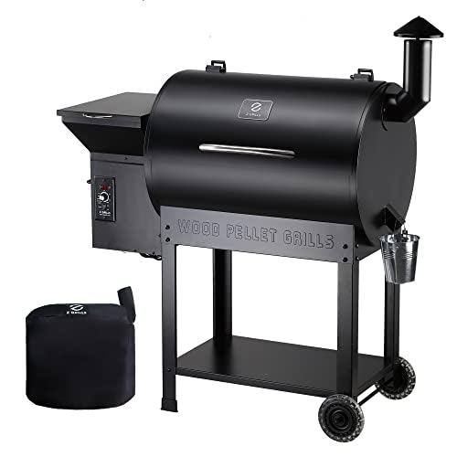 Z GRILLS Pellet Smoker Grill with PID Control, Rain Cover, 700 sq. in Cooking Area for Outdoor BBQ, ZPG-7002BPro - CookCave