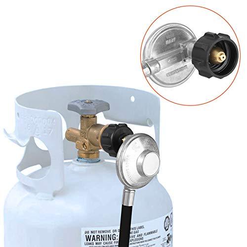 EXCELFU Fire Pit Installation Kit with 1/2" Chrome Key Valve, Propane Gas Fire Pit Valve Control System Kit Hose Assembly Replacement for Propane Gas Connection, 150K BTU Max - CookCave