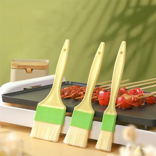 OYV 3 Pcs Basting Pastry Brush, Cooking Brush Set, Grill Brush, Food Brush For Baking, Perfect For Marinade, Sauce, Egg Wash, Butter, BBQ Brushes - CookCave
