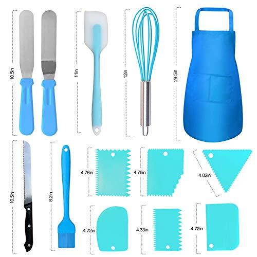 Makmeng Cake Decorating Tools Supplies Kit - 368Pcs Baking Supplies with Storage Case for Beginners - Icing Piping Bags and Tips Set For Cookies, Cupcake & Cake Frosting Fondant Decorating - CookCave