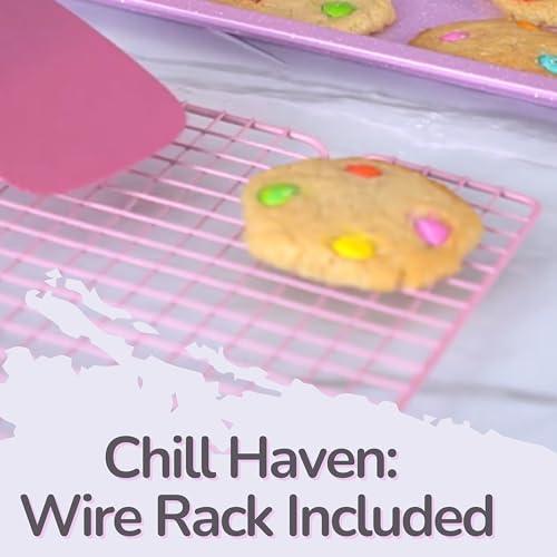 3 Baking Sheet with Wire Rack Set - Cookie Sheets for Baking Nonstick Coated with Cooling Rack - Set of 3 Baking Sheets for oven - CookCave