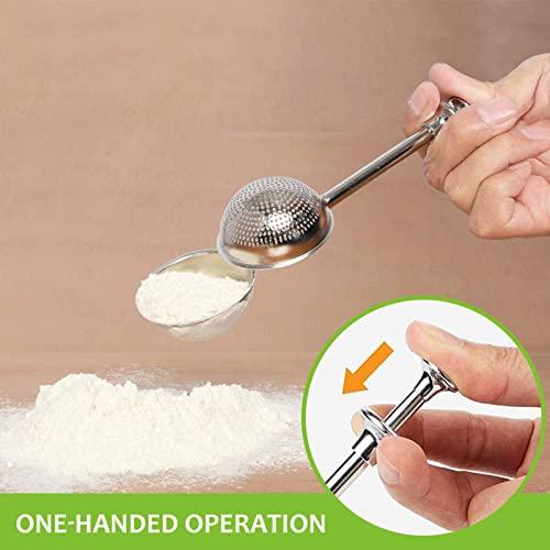 HULISEN Stainless Steel Biscuit Cutter Set, Flour Duster, Pastry Scraper and Dough Blender, Heavy-Duty & Durable with Ergonomic Rubber Grip, Professional Baking Dough Tools, Gift Package (4 Pcs/Set) - CookCave