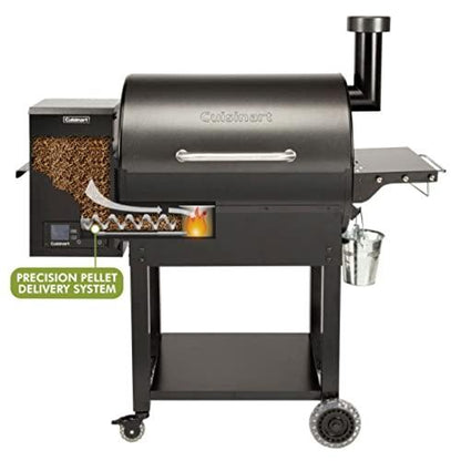Cuisinart CPG-700 Grill and Smoker, 52"x24.5"x49.3", Deluxe Wood Pellet Grill & Smoker - CookCave
