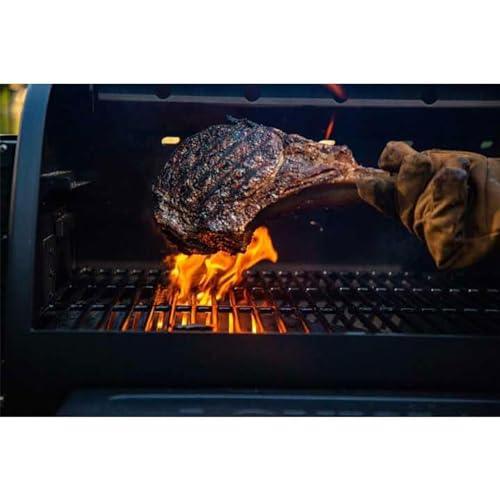 Louisiana Grills 800 Black Label Series Portable Pellet Grill with 809 Square Inch Cooking Area, Digital Controls, WiFi, Bluetooth, and 2 Shelves - CookCave