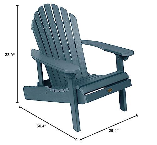 highwood Hamilton Made in the USA Adirondack Chair, Adult Size, Nantucket Blue - CookCave