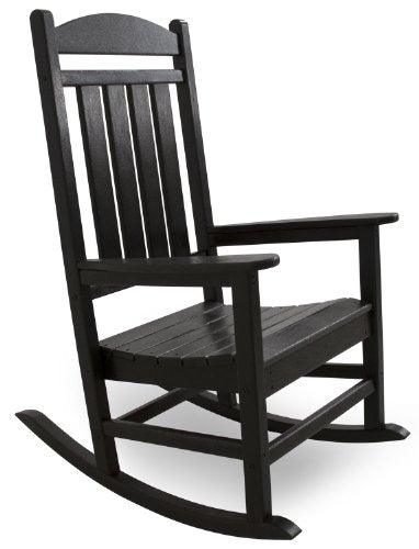 POLYWOOD R100BL Presidential Rocking Chair, Black - CookCave