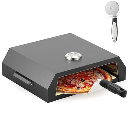 YITAHOME Pizza Oven for Grill, Grill Top Pizza Oven with Pizza Peel & Pizza Cutter, Portable Outdoor Pizza Maker with Thermometer for Charcoal Grill, Gas Grill, Propane Grill - CookCave