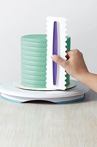 Wilton Comb Icing Smoother Set-3 Piece, White/Purple - CookCave