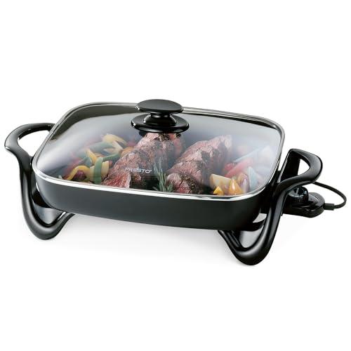 Presto 06852 16-Inch Electric Skillet with Glass Cover - CookCave