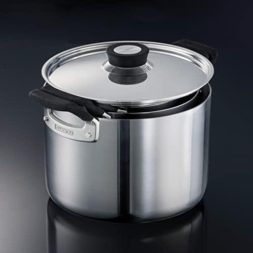 Tramontina Nesting 6 Pc Stainless Steel Tri-Ply Clad Sauce Pan and Stock Pot Set, 80116/048DS - CookCave