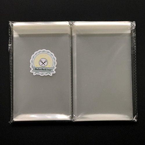 200ct Clear Plastic Bags 4x6-1.4 mils Thick Self Sealing OPP Cello Bags for Bakery Cookies Goodies Favor Decorative Wrappers (4'' x 6'') - CookCave