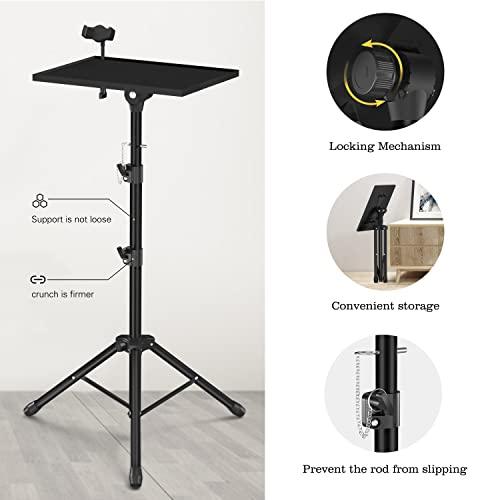 Facilife Projector Stand Tripod,Laptop Tripod Projector Stand Adjustable Height 22 to 47 Inch, Projector Tripod Stand, Tripod for Porjector, Projector Stand for Outdoor Movies - CookCave