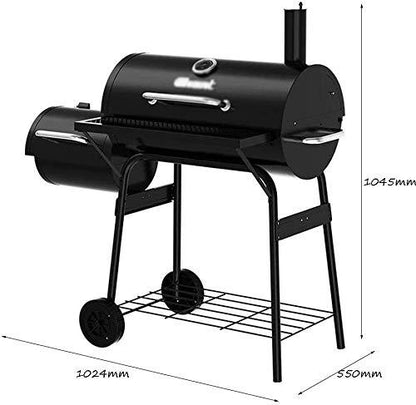 KDKDA Charcoal Grill with Offset Smoker Barbecue Stove for Households More Than 5 People Large Villa Courtyard Outdoor Commercial Indoor Smokeless Charcoal Barbecue Grill - CookCave