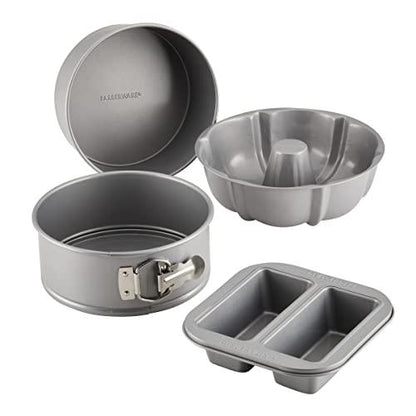 Farberware Specialty Bakeware Nonstick Baking Set for Pressure Cooker or in The Oven, 4 Piece, Gray - CookCave