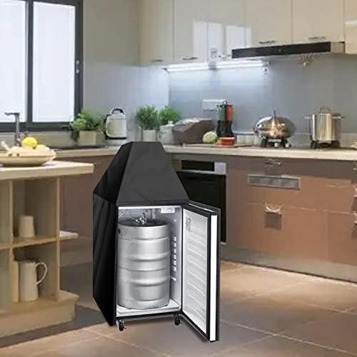 Kegerator Cover Waterproof Dust-proof Keg Beer Cooler Protection Cover Outdoor/Indoor 24.5 x 26.5 x 47 Inch - CookCave