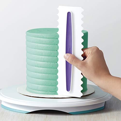 Wilton Comb Icing Smoother Set-3 Piece, White/Purple - CookCave