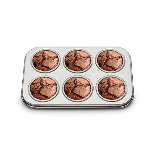 Fox Run Muffin and Cupcake Pan, Micro, Extra Small 6 Cup, Stainless Steel - CookCave