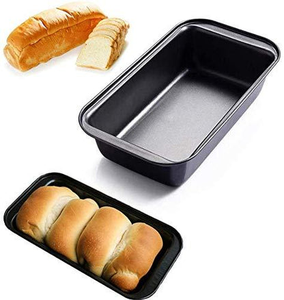 Nonstick Loaf Pan, 6.7 x 3.5 Inch Carbon Steel Toast Pan for Baking Bread with Oven, Gray set of 2 - CookCave