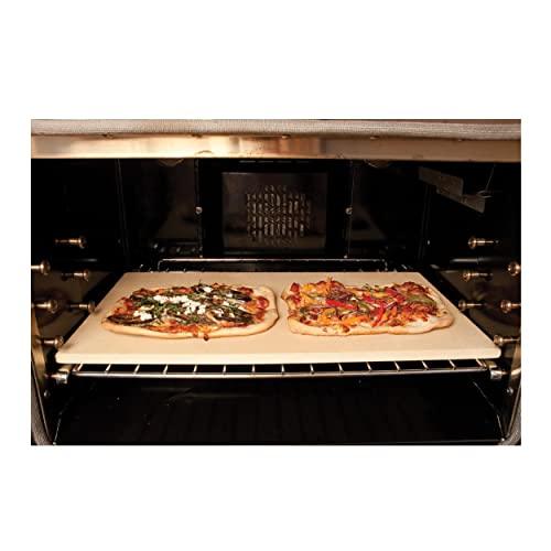 Pizzacraft PC9899 Rectangular ThermaBond Baking and Pizza Stone for Oven or Grill, 20" x 13.5" - CookCave