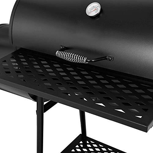 VejiA Barbecue Grill Charcoal Grill with Offset Smoker,BBQ Outdoor Picnic, Camping, Patio Backyard Cooking, Black - CookCave