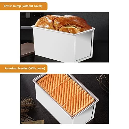 TA BEST Pullman Loaf Pan with Lid Aluminumed Steel Pullman Loaf Pan Commercial Grade Non Stick Bread Pan with Lid (13x4.3x4.8in) - CookCave