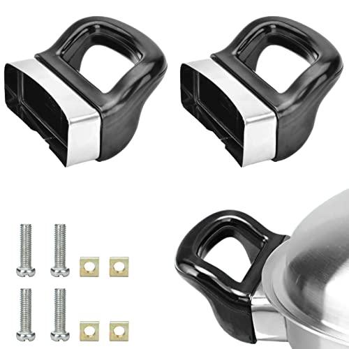 2 Pcs Pot Short Side Handles Replacement Pot Metal Handle Universal Pan Side Handle for Home Kitchen Cookware - CookCave