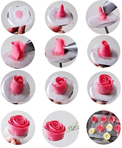 Cake Flower Nail Lifters Set Stainless Steel Baking Tools for Icing Flowers Decoration (White) - CookCave