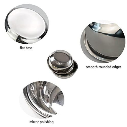 Innouse 4 Packs Stainless Steel Mixing Bowls, Metal Kitchen Prep Bowls - CookCave