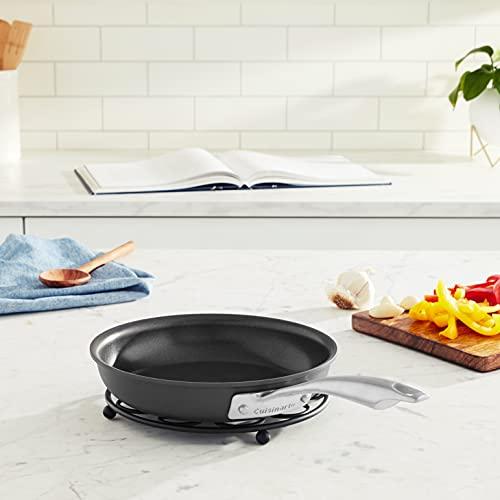 Cuisinart DSA22-20 Anodized Nonstick 8-Inch, Black/Stainless Steel Dishwasher-Safe-Hard, Open Skillet - CookCave