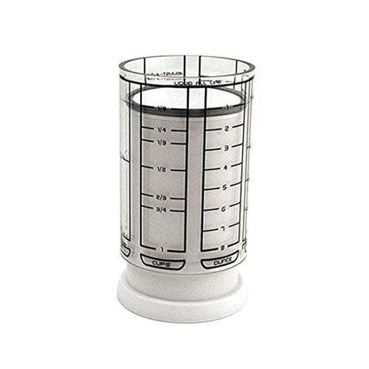 KitchenArt 1 Cup Adjust-A-Cup, Plastic, White - CookCave