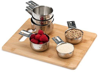 Hudson Essentials Stainless Steel Measuring Cups Set (6 Piece Set) - CookCave