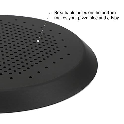 Beasea Pizza Pan 8.5 Inch, Perforated Pizza Pan with Holes, Aluminum Alloy Round Vented Pizza Pans Heavy Duty Pizza Crisper Pan Pizza Baking Tray Bakeware for Home Restaurant Kitchen Air Fryer - CookCave