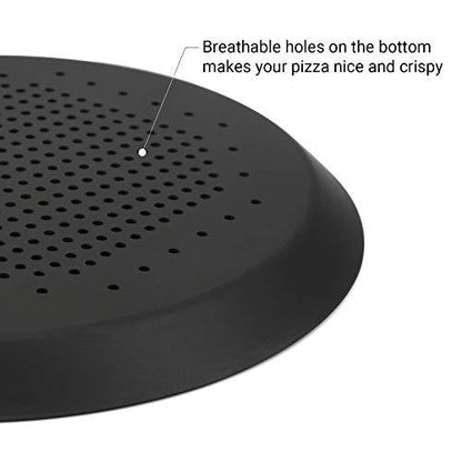 Beasea Pizza Pan 8.5 Inch, Perforated Pizza Pan with Holes, Aluminum Alloy Round Vented Pizza Pans Heavy Duty Pizza Crisper Pan Pizza Baking Tray Bakeware for Home Restaurant Kitchen Air Fryer - CookCave