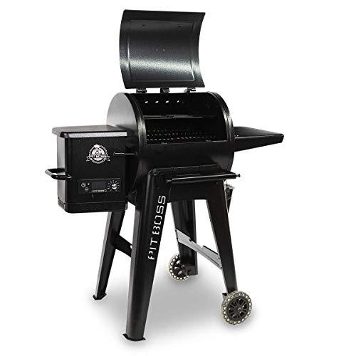 Pit Boss PB550G Wood Pellet Grill with Cover and Folding Front Shelf Included, 550 sq. inch, Black - CookCave