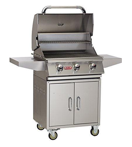 Bull 69101 Steer Cart Propane-Grills, White - CookCave