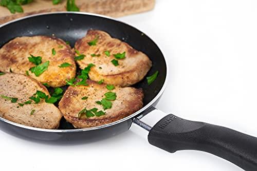 IMUSA USA Nonstick Bistro Saute Pan 8-Inch, Black - CookCave