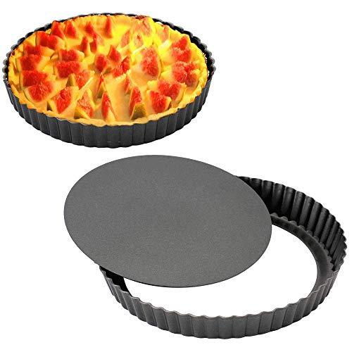 Gutsdoor Tart Pan 12 Inch with Removable Bottom Quiche Pan Nonstick Round Pie Pans for Baking Kitchen - CookCave