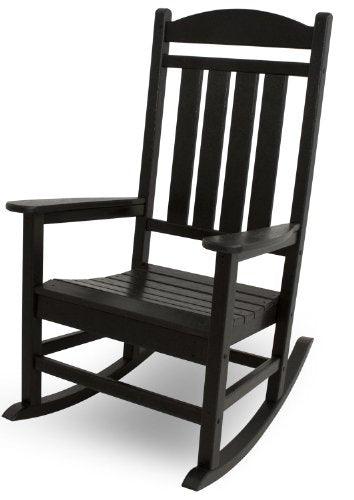 POLYWOOD R100BL Presidential Rocking Chair, Black - CookCave