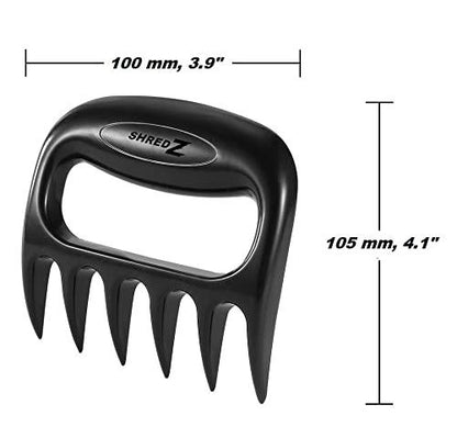 Meat SHREDZ - BBQ Shredder, Best Gifts for Foodies Men, Gadgets Under 15, Meat Claws Meat Shredder, Grilling Gadgets/Tools/Utensils for Men, Meat Shredder Bear Claw, Smoker Accessories Gifts - CookCave
